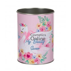 Pahar pentru pensule sau accesorii Roz cu Lebada, art MJ 1198416